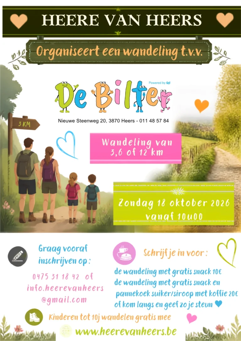 Wandelaffiche voor De Bilter